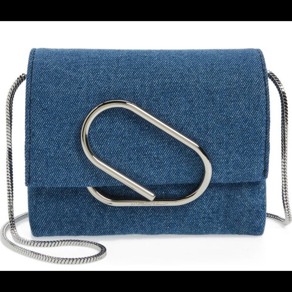 3.1 Phillip Lim Denim Chain Crossbody Bag - Picture 8 of 9